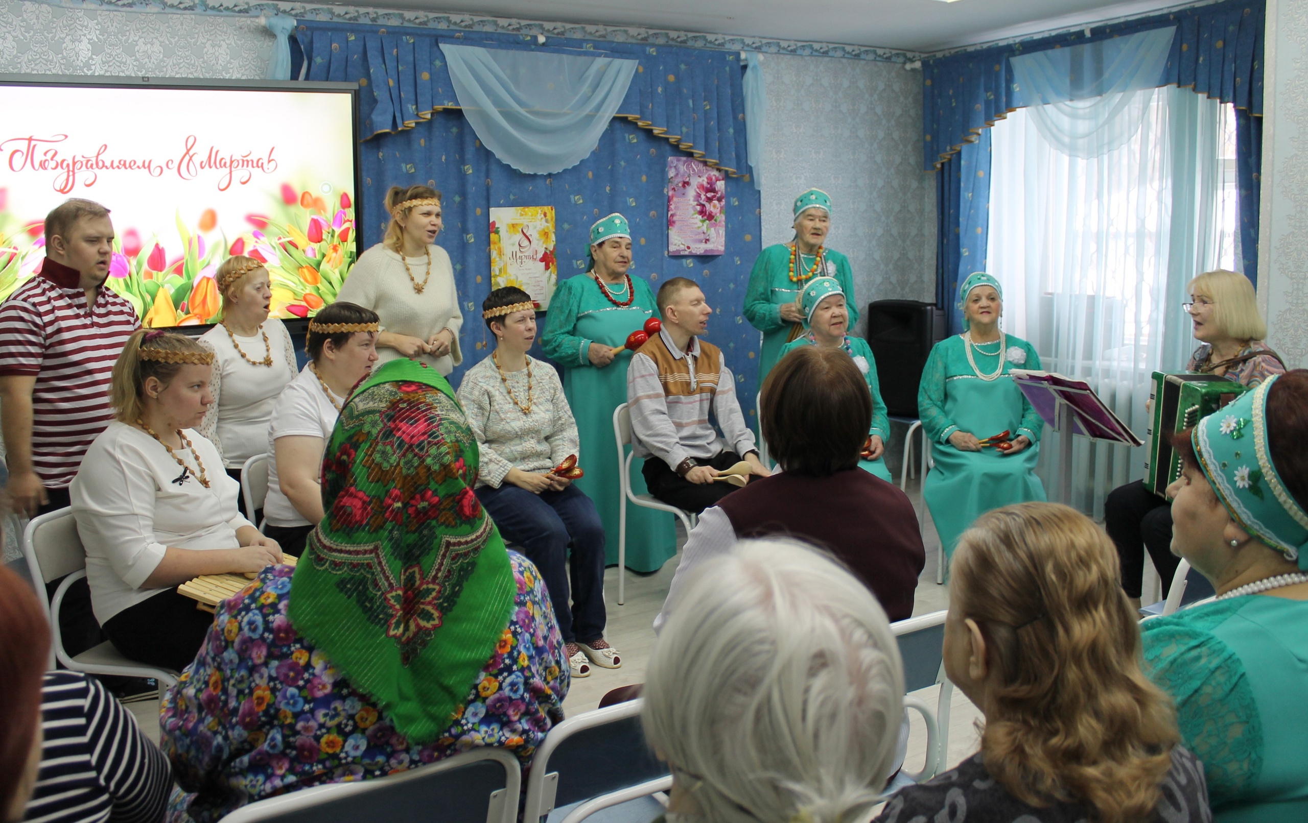 В Центре активного долголетия «Забота» прошли мероприятия, приуроченные к Международному женскому дню 8 Марта